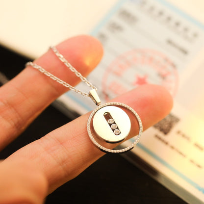 [moco jewelrys ]moco jewelrys MOVE MM SILVER DIAMOND NECKLACE