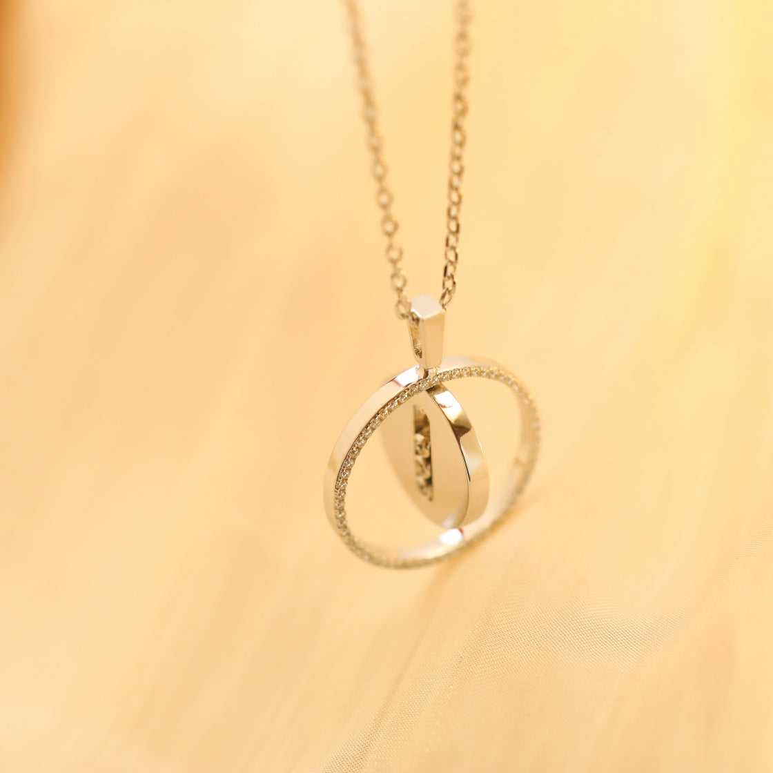 [moco jewelrys ]moco jewelrys MOVE MM SILVER DIAMOND NECKLACE