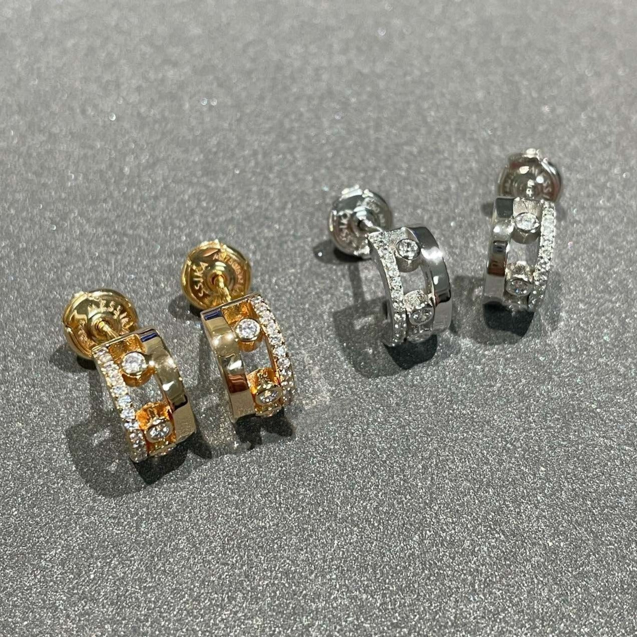 [moco jewelrys ]MOVE ROMANE EARRINGS DIAMOND
