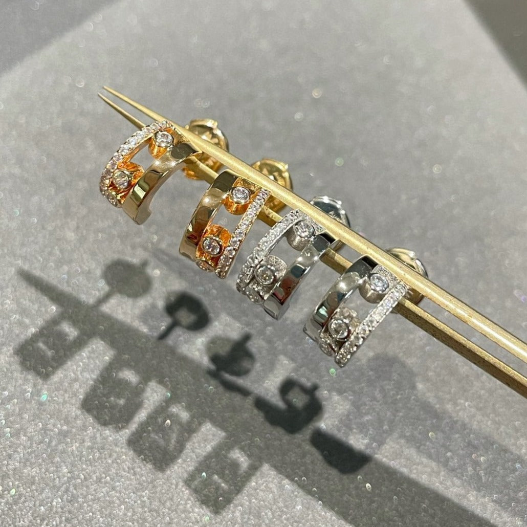 [moco jewelrys ]MOVE ROMANE EARRINGS DIAMOND