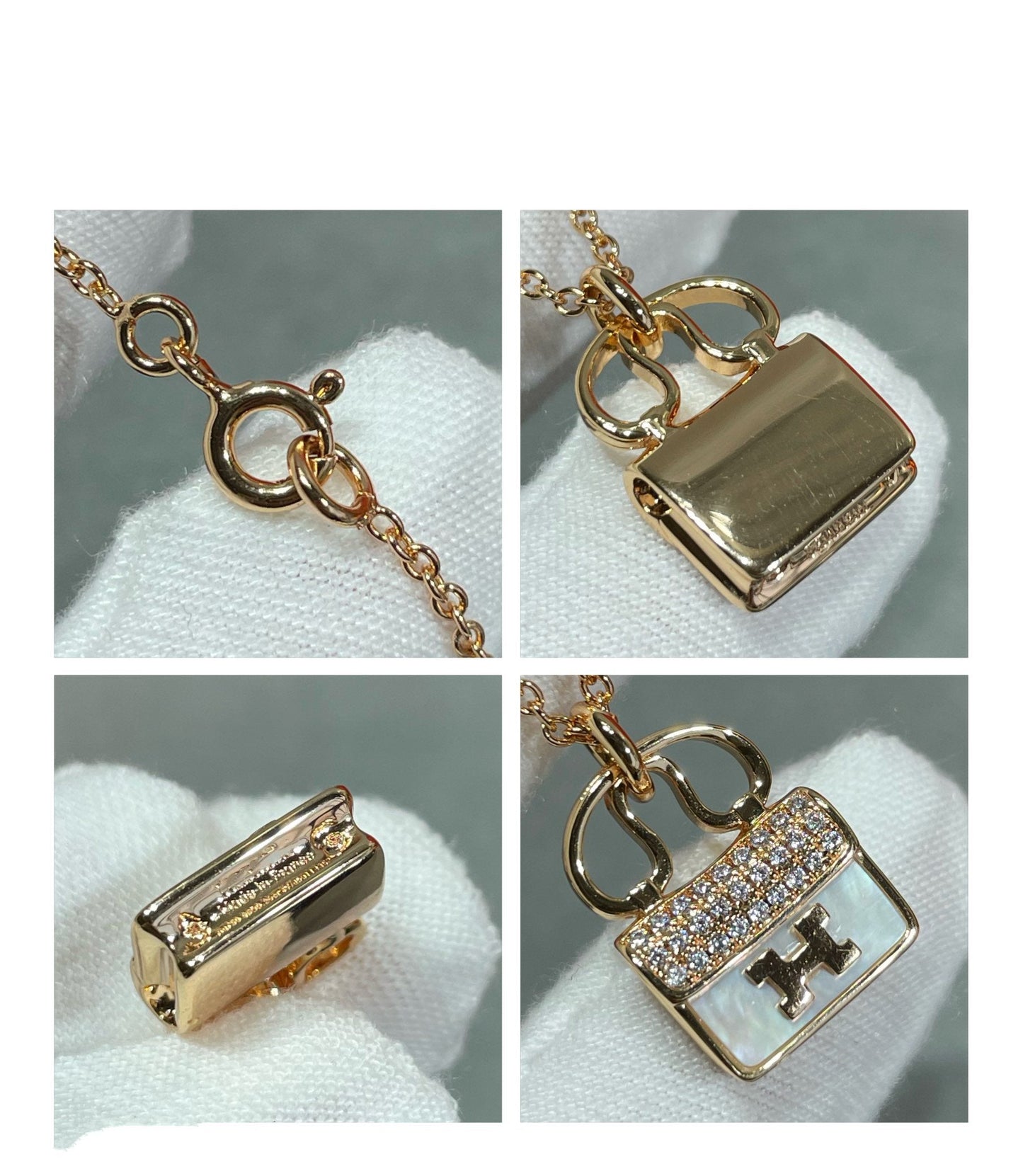 [moco jewelrys]H CIRCE MOISSANITE PENDANT NECKLACE GOLD