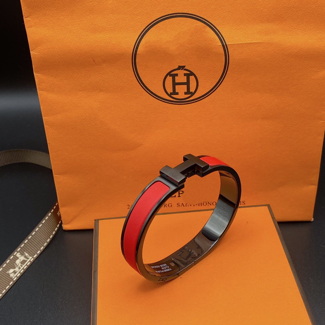 [moco jewelrys]CLIC HM SO BLACK RED BRACELET