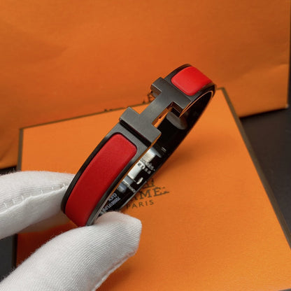 [moco jewelrys]CLIC HM SO BLACK RED BRACELET