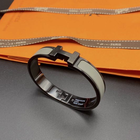 [moco jewelrys]CLIC HM SO BLACK GREY BRACELET