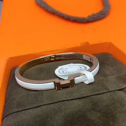 [moco jewelrys]CLASSIC HM CLIC WHITE 8MM ENAMEL BRACELET