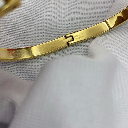 [moco jewelrys]CLASSIC HM CLIC WHITE 8MM ENAMEL BRACELET