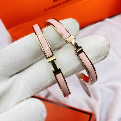 [moco jewelrys]CLASSIC HM CLIC  PINK 8MM ENAMEL BRACELET