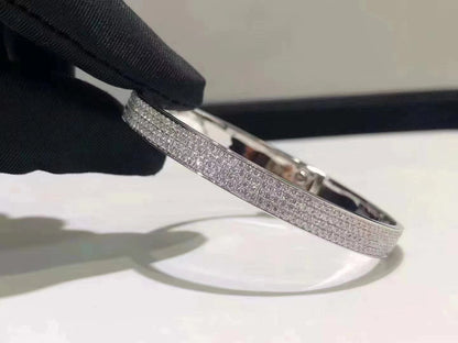 [moco jewelrys]HM KELLY BRACELET IN SILVER AND FULL PAVE DIAMOND