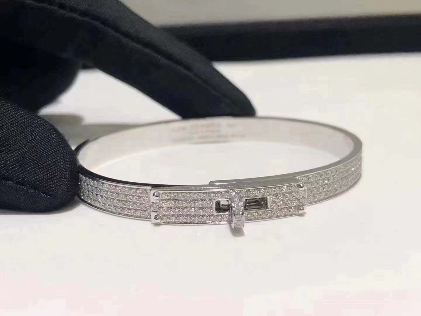 [moco jewelrys]HM KELLY BRACELET IN SILVER AND FULL PAVE DIAMOND