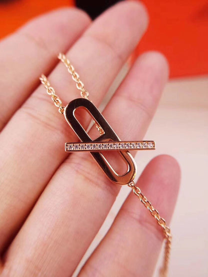 [moco jewelrys]HM NECKLACE PLATINUM ROSE GOLD DIAMOND