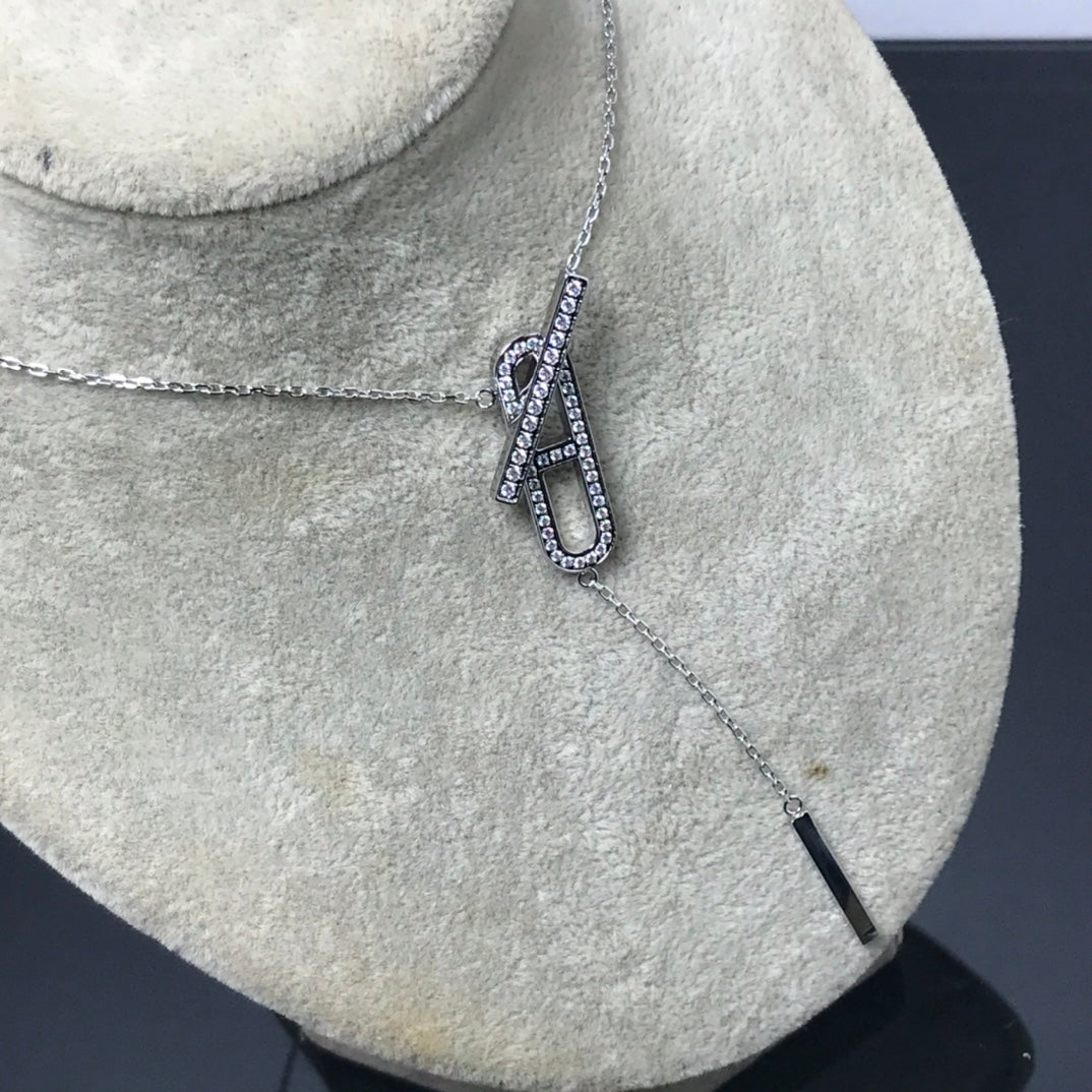 [moco jewelrys]HM NECKLACE PLATINUM ROSE GOLD DIAMOND