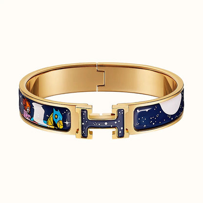 [moco jewelrys]H STAR AND MOON BRACELET 12MM