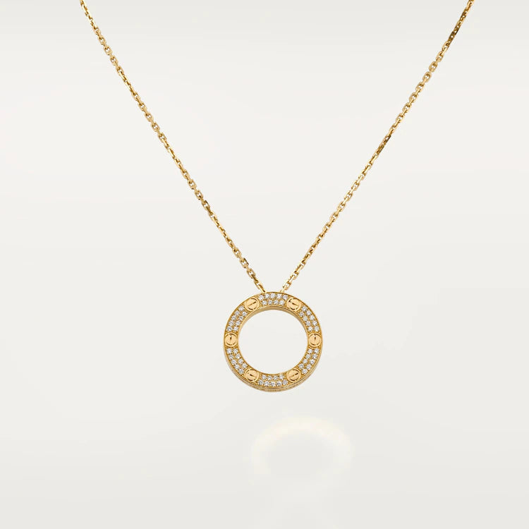 [moco jewelrys]LOVE NECKLACE ADJUSTABLE ROSE GOLD