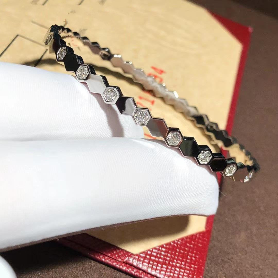 [moco jewelrys]BEE LOVE SILVER DIAMOND BRACELET