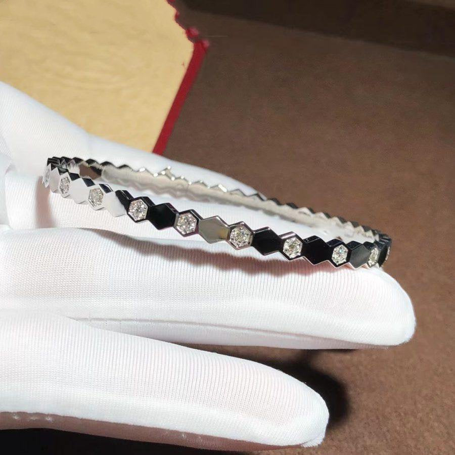 [moco jewelrys]BEE LOVE SILVER DIAMOND BRACELET