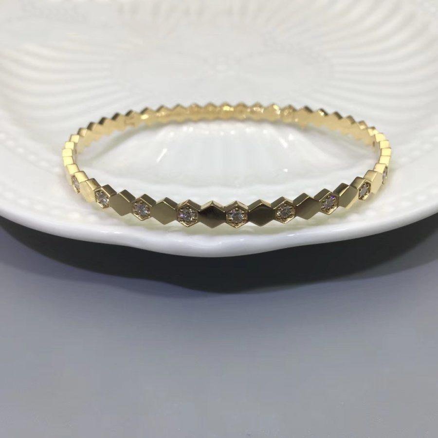 [moco jewelrys]BEE LOVE GOLD DIAMOND BRACELET
