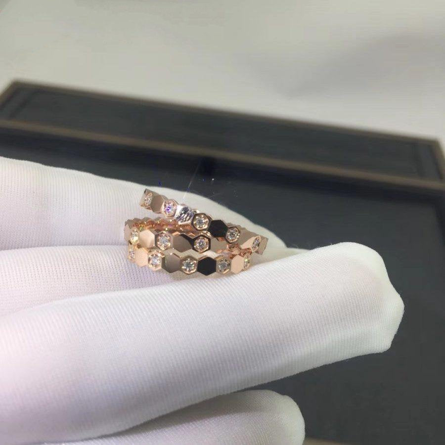 [moco jewelrys]BEE LOVE RING PINK GOLD DIAMOND