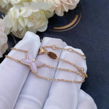 [moco jewelrys]JEUX BRACELET PINK MOP PINK GOLD 1 DIAMOND