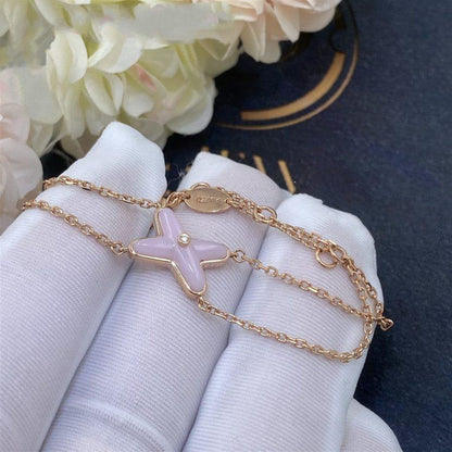 [moco jewelrys]JEUX BRACELET PINK MOP PINK GOLD 1 DIAMOND