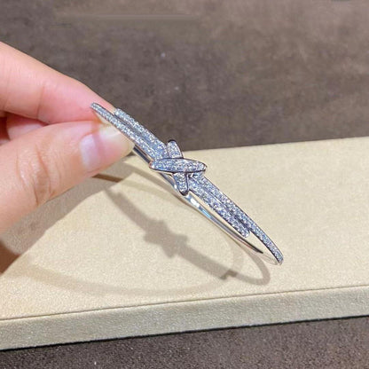 [moco jewelrys]JEUX DE BRACELET DIAMONDS SILVER