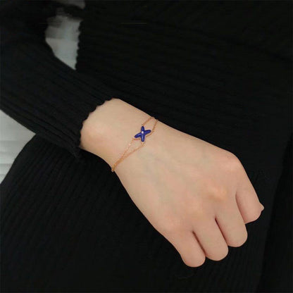 [moco jewelrys]Hollow Design Four-Leaf Clover Flower Shape Ring