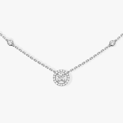 [moco jewelrys ]Diamond Necklace 0,20ct Brilliant Shape Joy