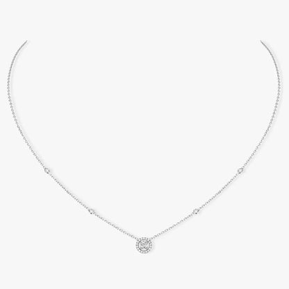 [moco jewelrys ]Diamond Necklace 0,20ct Brilliant Shape Joy