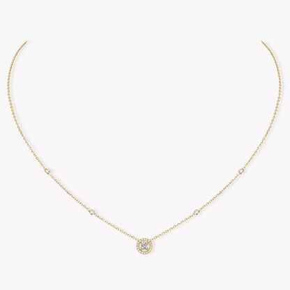 [moco jewelrys ]Diamond Necklace 0,20ct Brilliant Shape Joy