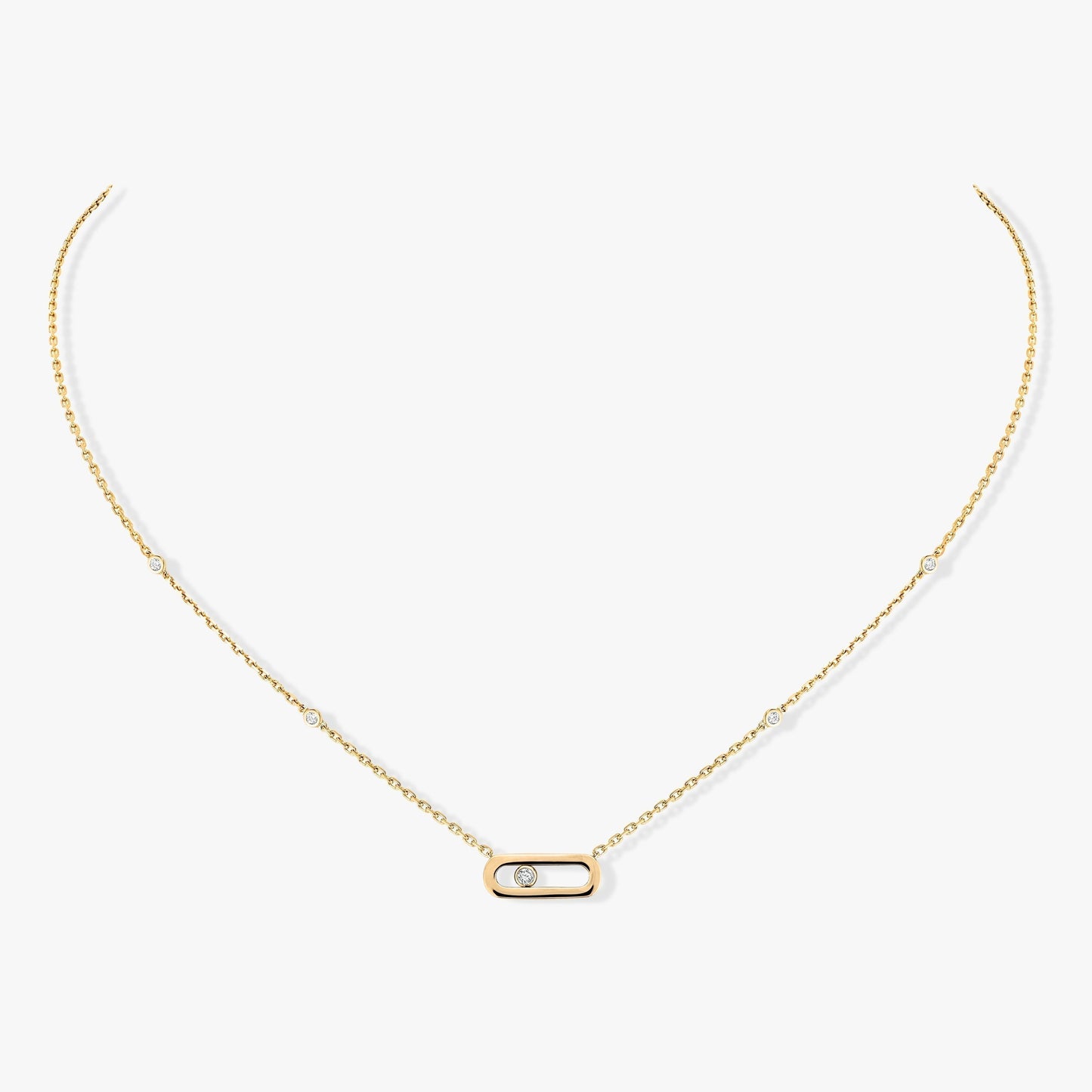 [moco jewelrys ]MOVE UNO DIAMOND NECKLACE