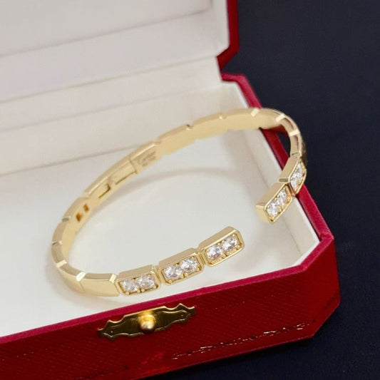 [Moco jewelrys]LOVE DIAMOND OPEN  BRACELET
