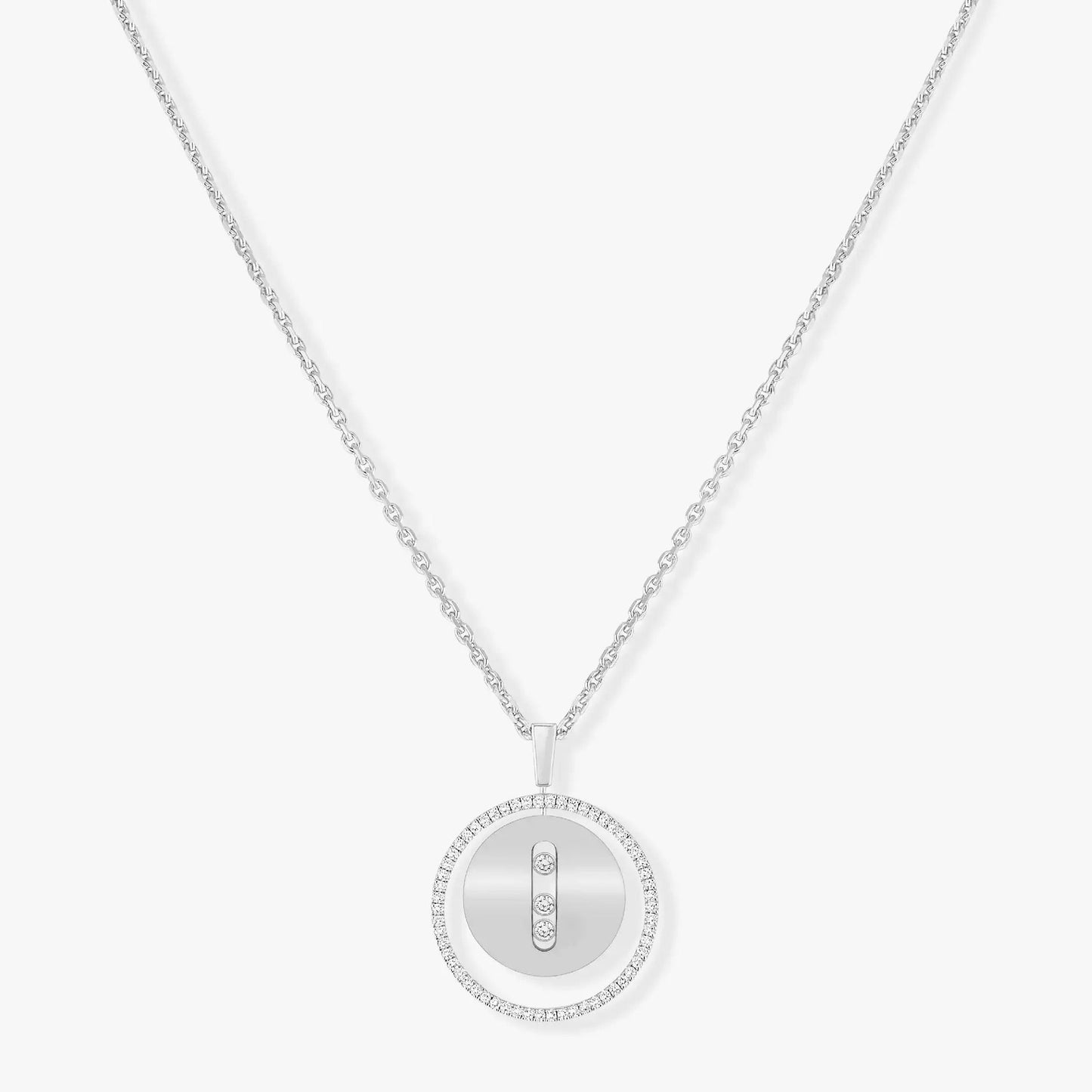 [moco jewelrys ]moco jewelrys MOVE MM SILVER DIAMOND NECKLACE