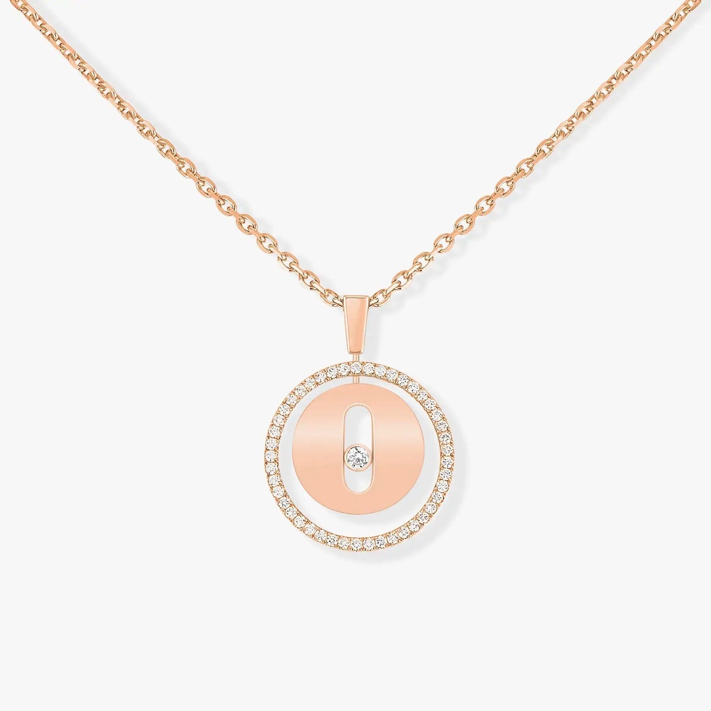 [moco jewelrys ]moco jewelrys MOVE PM NECKLACE PINK GOLD DIAMOND