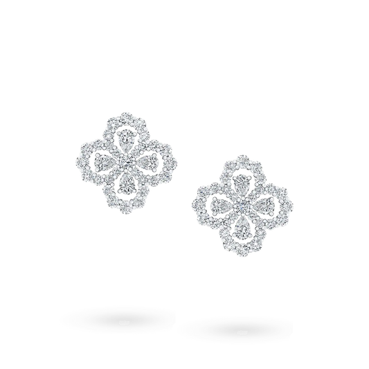 [moco jewelrys]LOOP EARRINGS FULL MOTIF DIAMOND 16MM