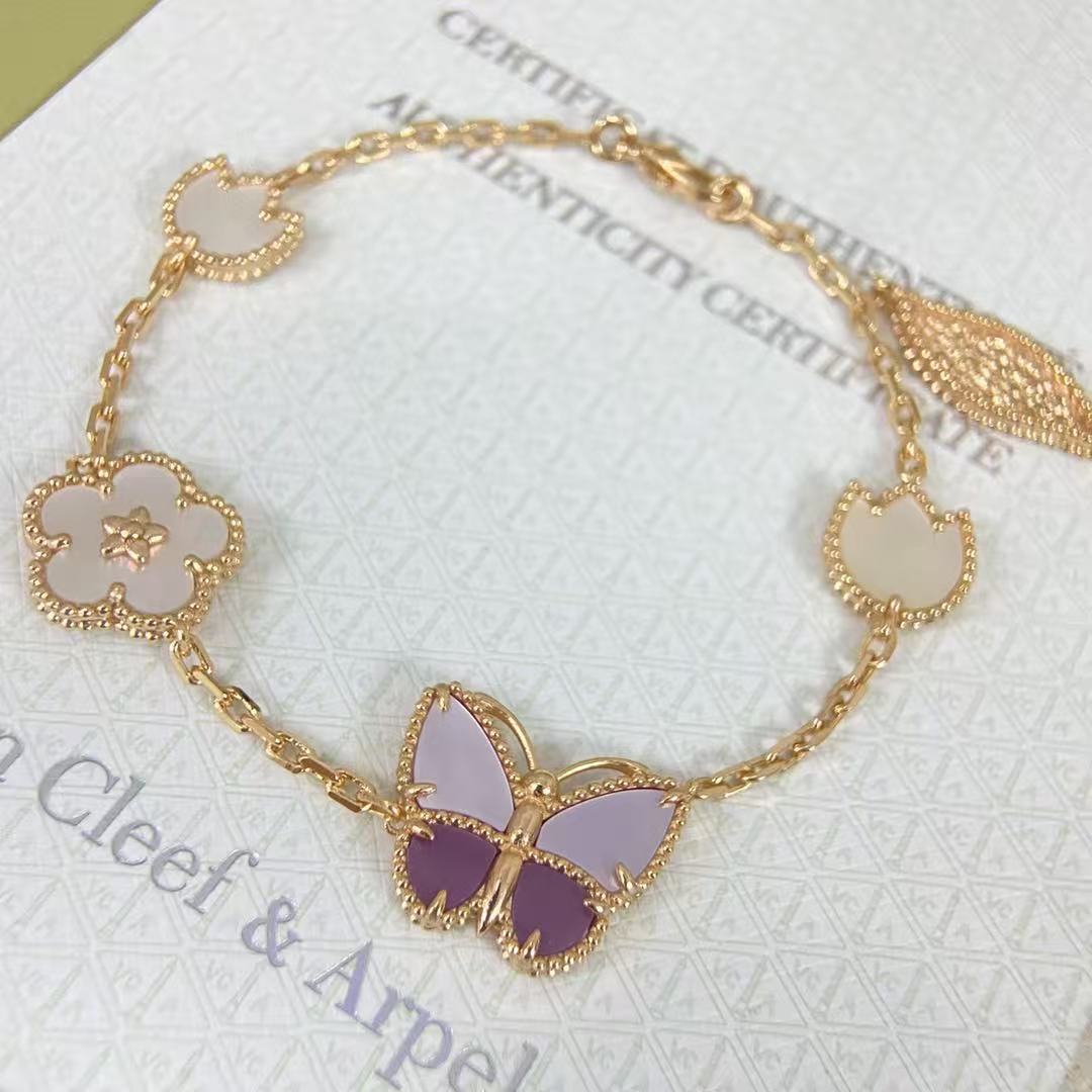 [moco jewelrys] 26 NEW CLOVER LUCKY LIGHT PURPLE SET