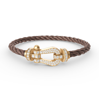 [moco jewelrys]FORCE LARGE HORSESHOE FULL DIAMOND BRACELET GOLD