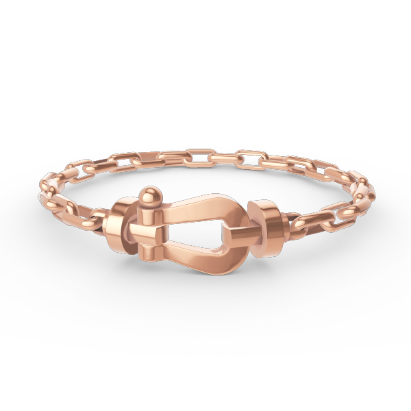 [moco jewelrys]FORCE LARGE HORSESHOE CLASP  METAL BRACELET