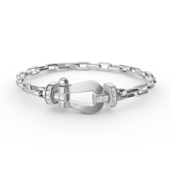 [moco jewelrys]FORCE LARGE HORSESHOE CLASP  METAL BRACELET