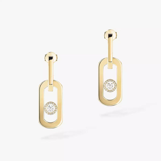 [moco jewelrys ] So Move XL Diamond Hoop Earring