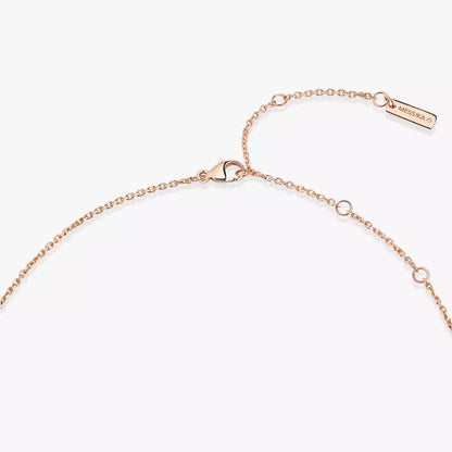 [moco jewelrys]Lucky Eye Diamond Necklace in Rose Gold and Turquoise
