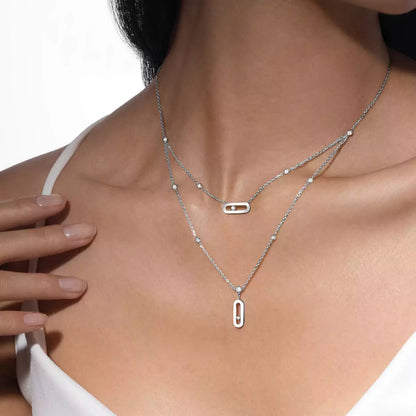 [moco jewelrys ] Move Uno Diamond Necklace