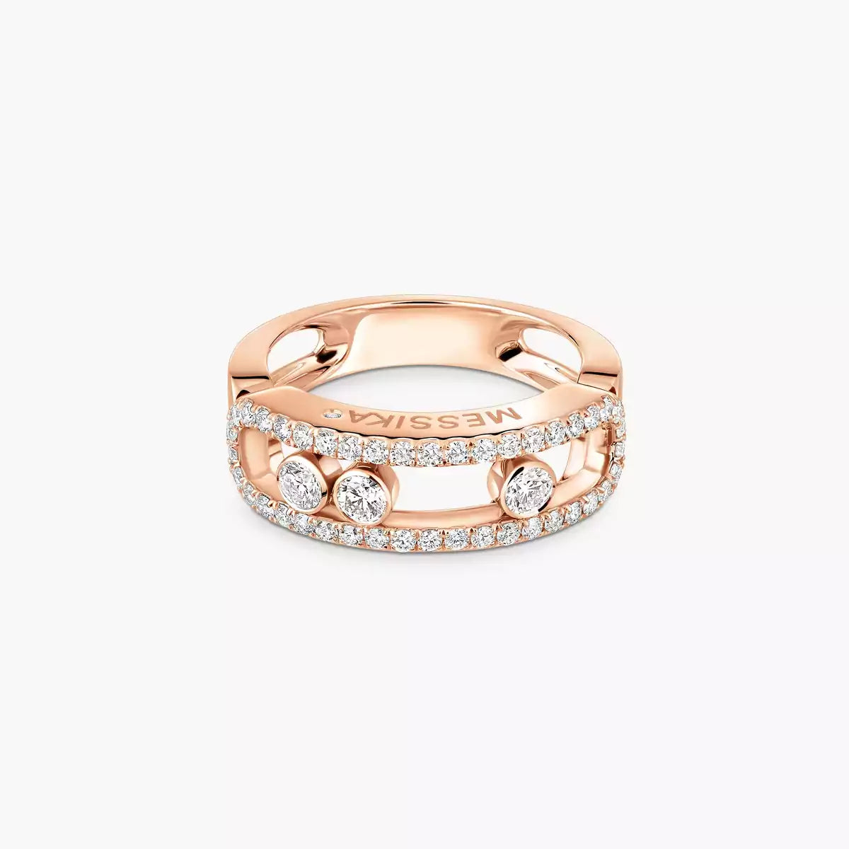 [moco jewelrys ] Move Gold Diamond Pave_ Ring