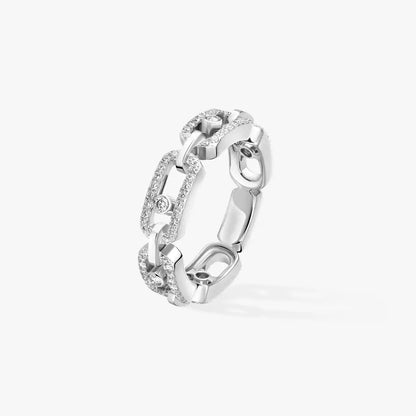 [moco jewelrys ]Move Link Pave_-Set Diamond Ring in Gold