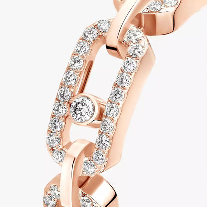 [moco jewelrys ]Move Link Pave_-Set Diamond Ring in Gold