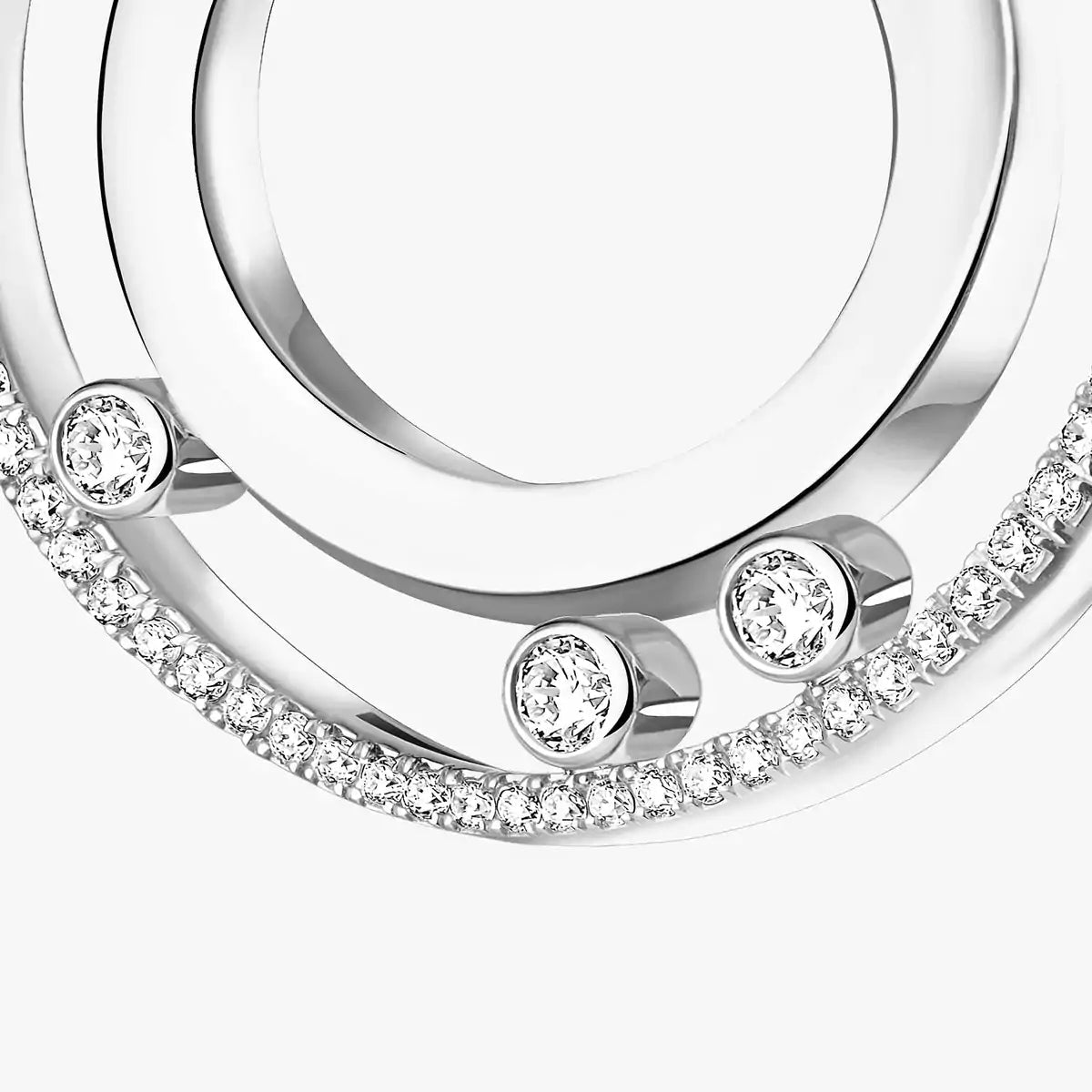 [moco jewelrys ]Move Romane Small Diamond Hoop Earrings