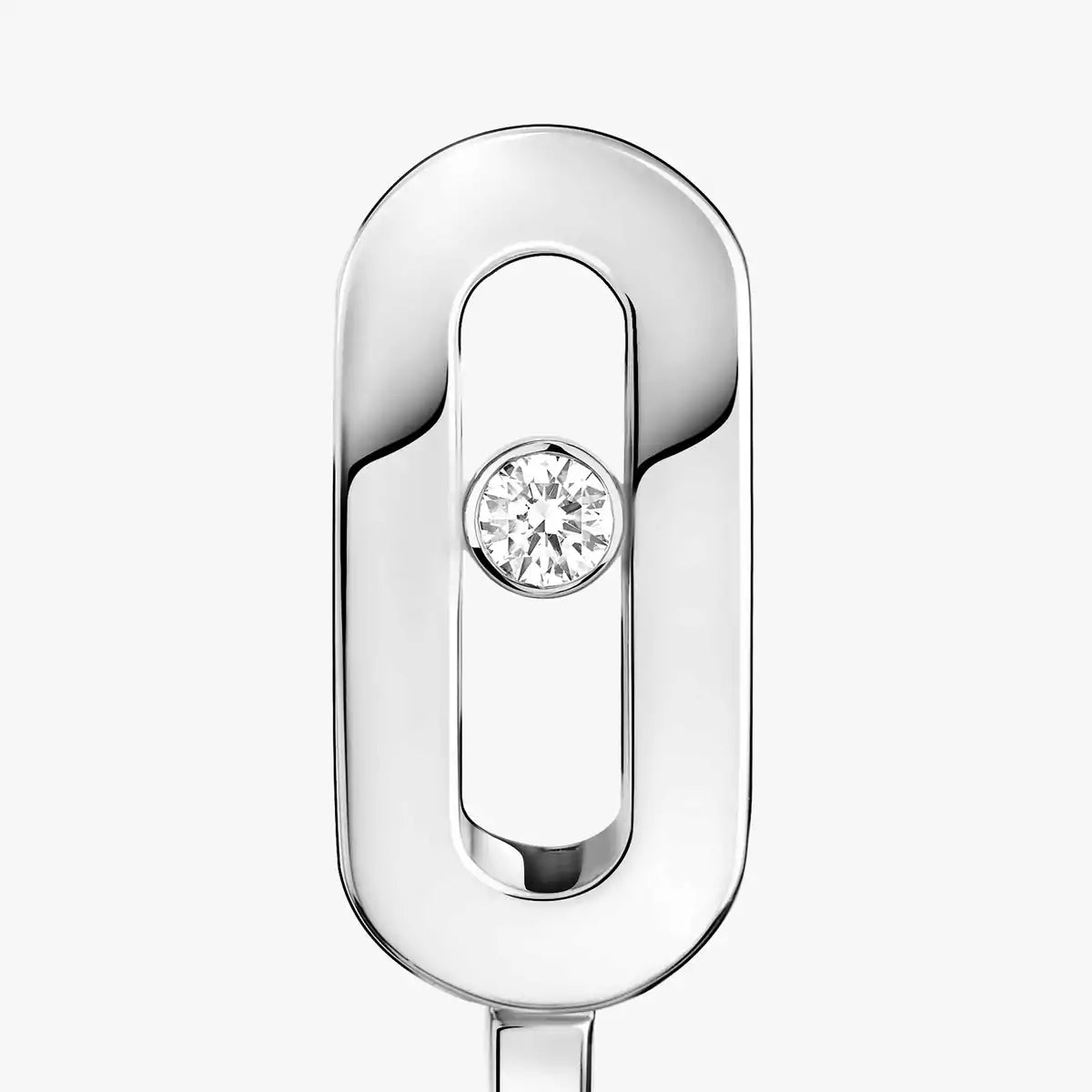 [moco jewelrys ]Diamond Mini Hoop Earrings Move Classique