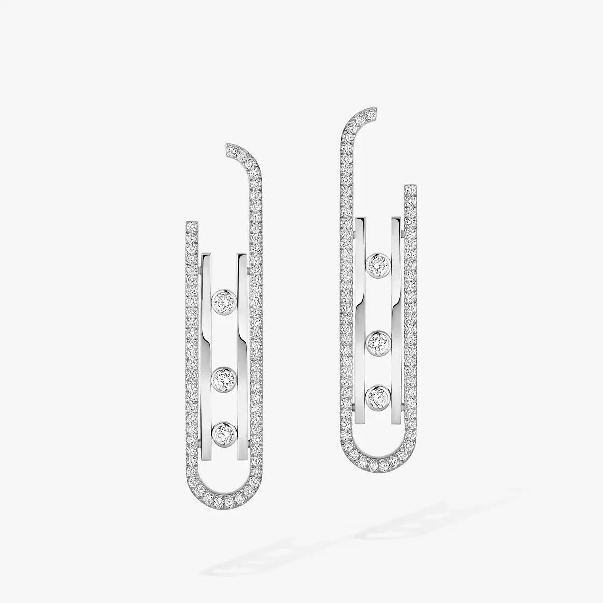 [moco jewelrys ]Diamond Pendant Earrings Move 10Th