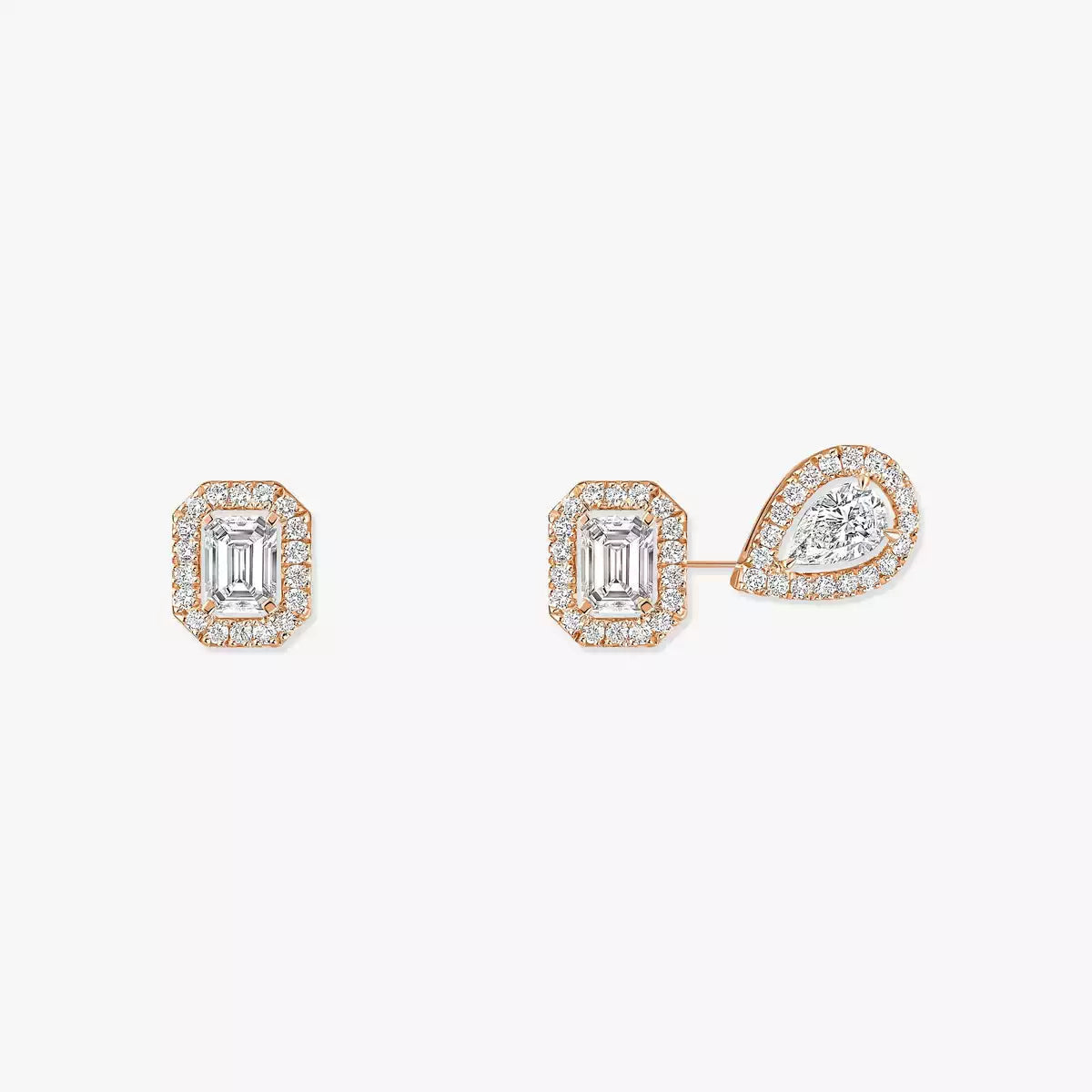 [moco jewelrys ]Diamond Earrings 0,10ct My Twin 1+2