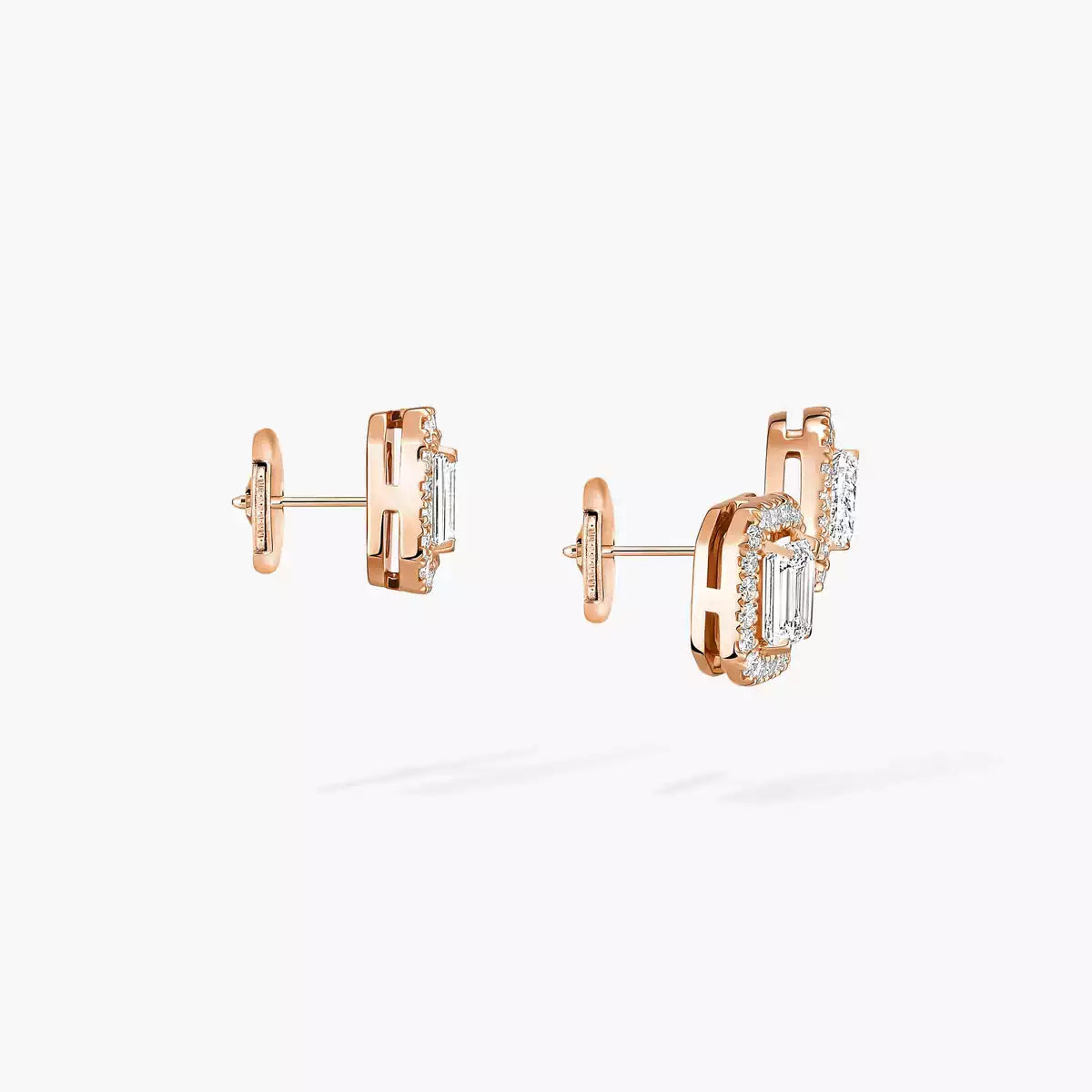 [moco jewelrys ]Diamond Earrings 0,10ct My Twin 1+2