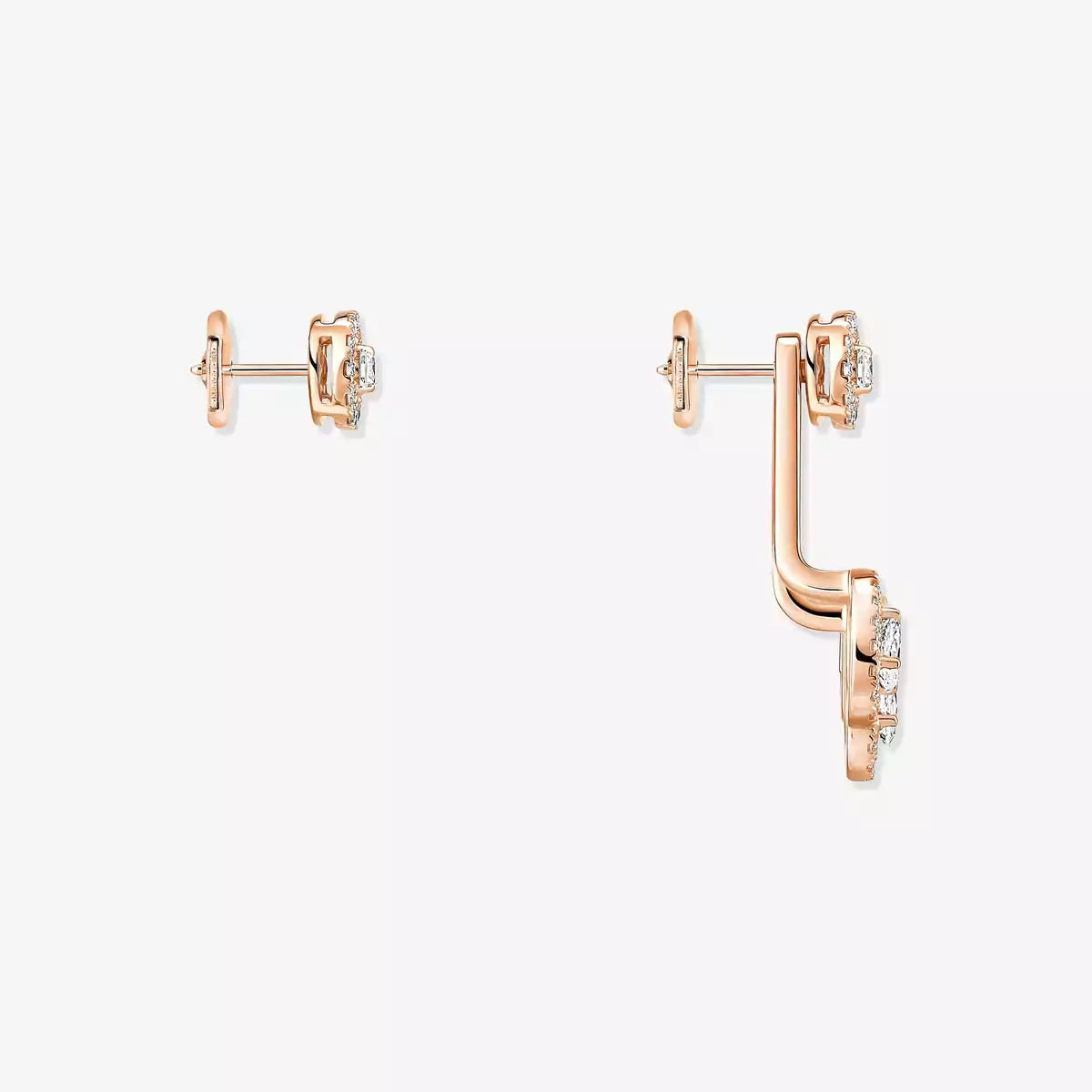 [moco jewelrys ] My Twin Trio  Diamond Earrings