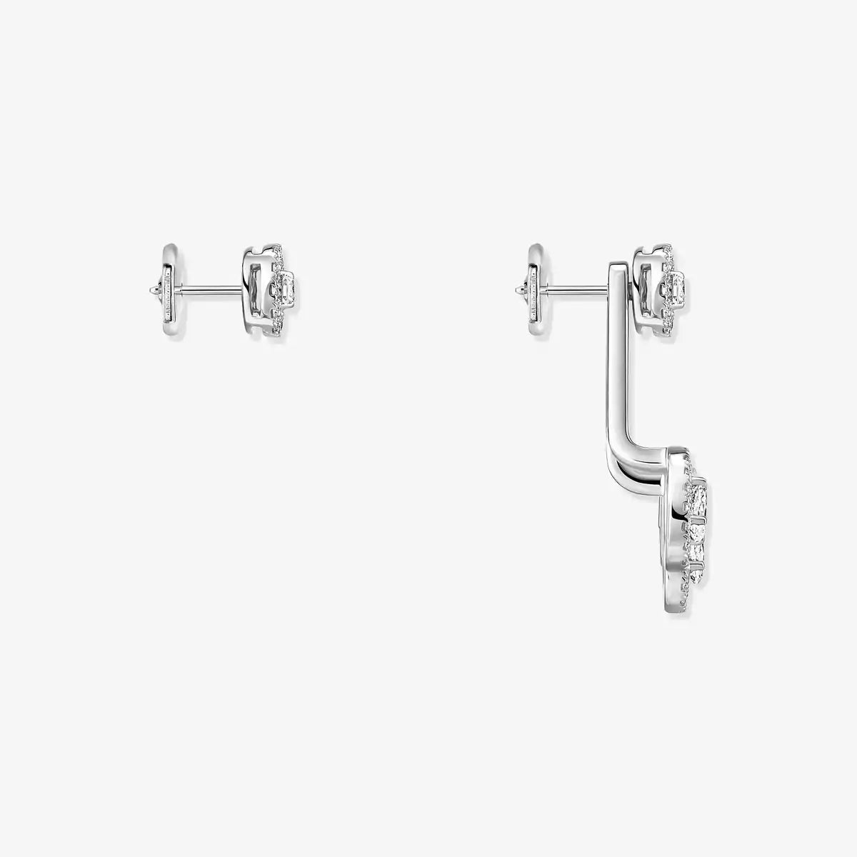 [moco jewelrys ] My Twin Trio  Diamond Earrings